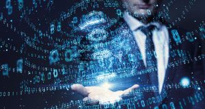 Digital binary code concept. Digital binary code concept.